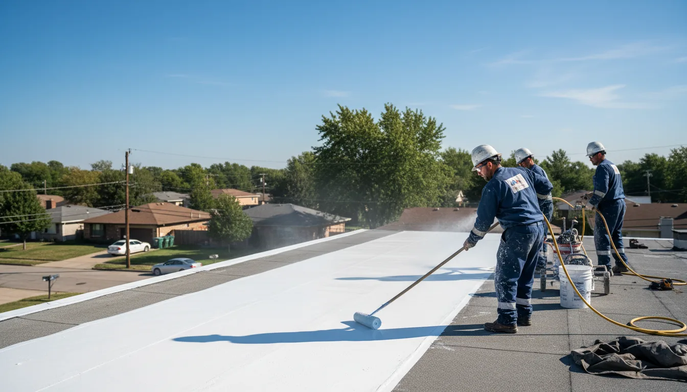 Commercial roof coating in Carterville, IL near me